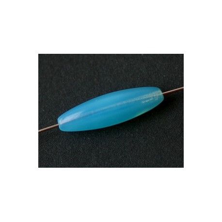 Tube bombé 22x7mm AQUAMARINE OPAL x4  - 1