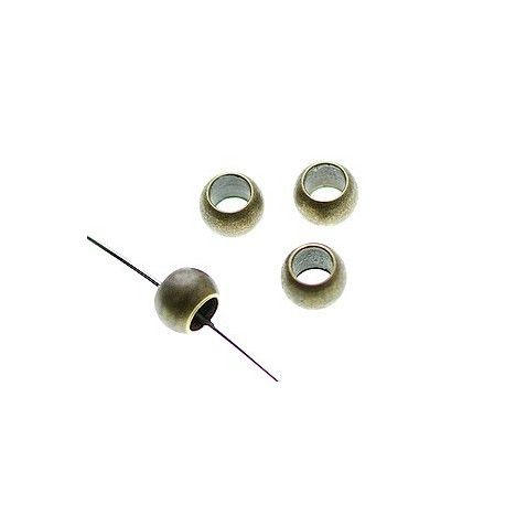 Ronde 5.8mm gros trou de 3.3mm LAITON VIEILLI x4  - 1