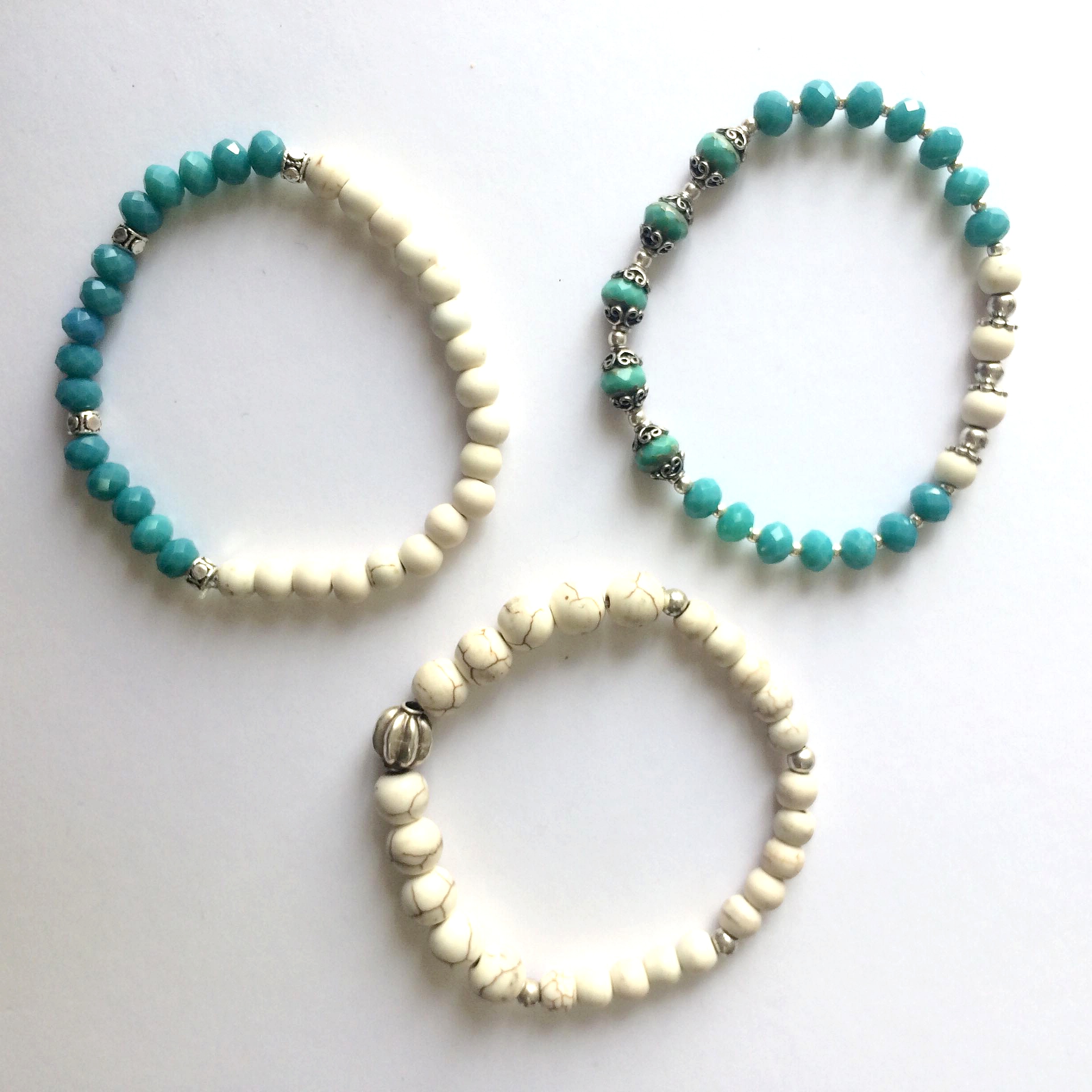 Bracelet Turquoise et Howlite